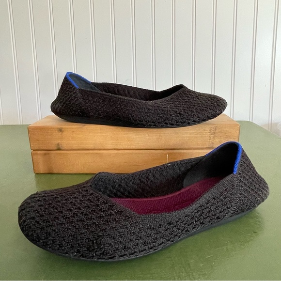 Rothy’s THE CLASSIC FLAT in Solid Black - Picture 11 of 11